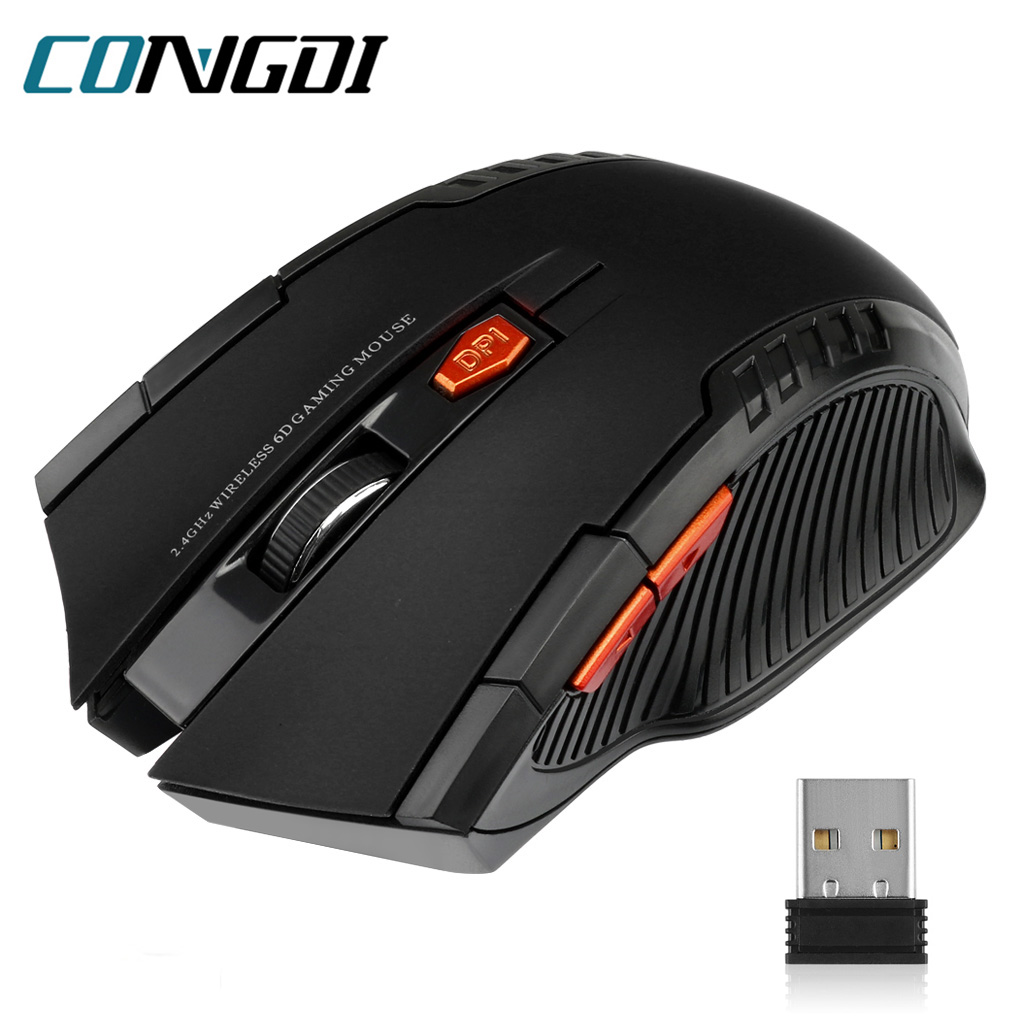 Laptop Electronics Accessories - Souris optique sans fil 2.4G, 1600DPI,