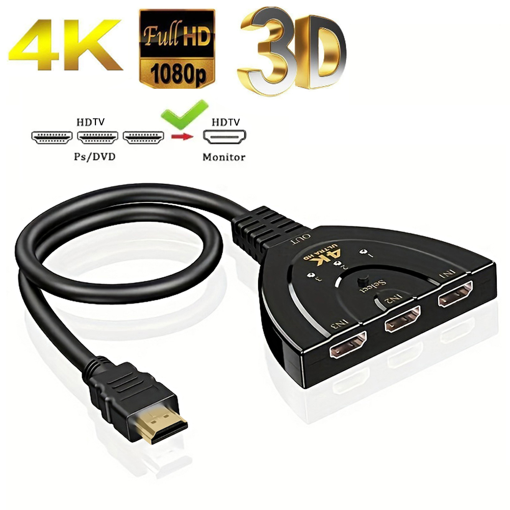 Laptop Accessories Hub - Commutateur compatible HDTV 4K x 2K,