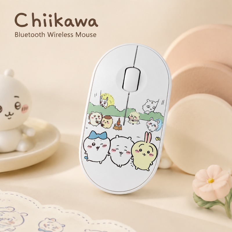 Laptop Accessories Cute - Souris sans fil Bluetooth Chiikawa, double