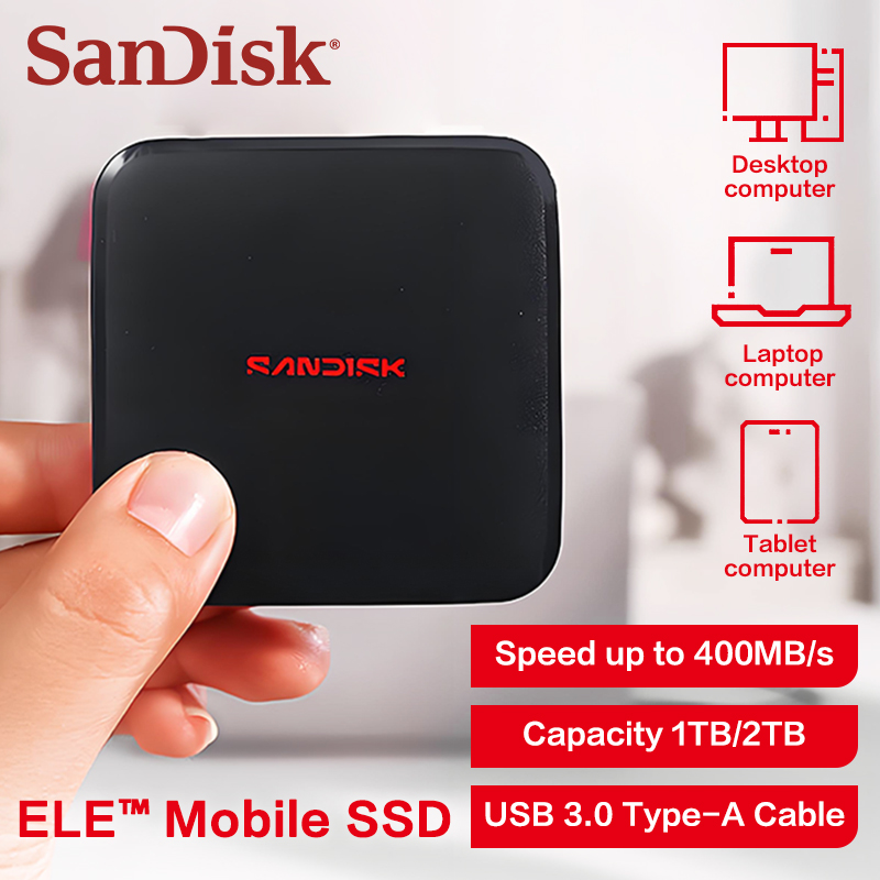 Laptop External Accessories - Disque SSD portable SanDisk ELE Mini