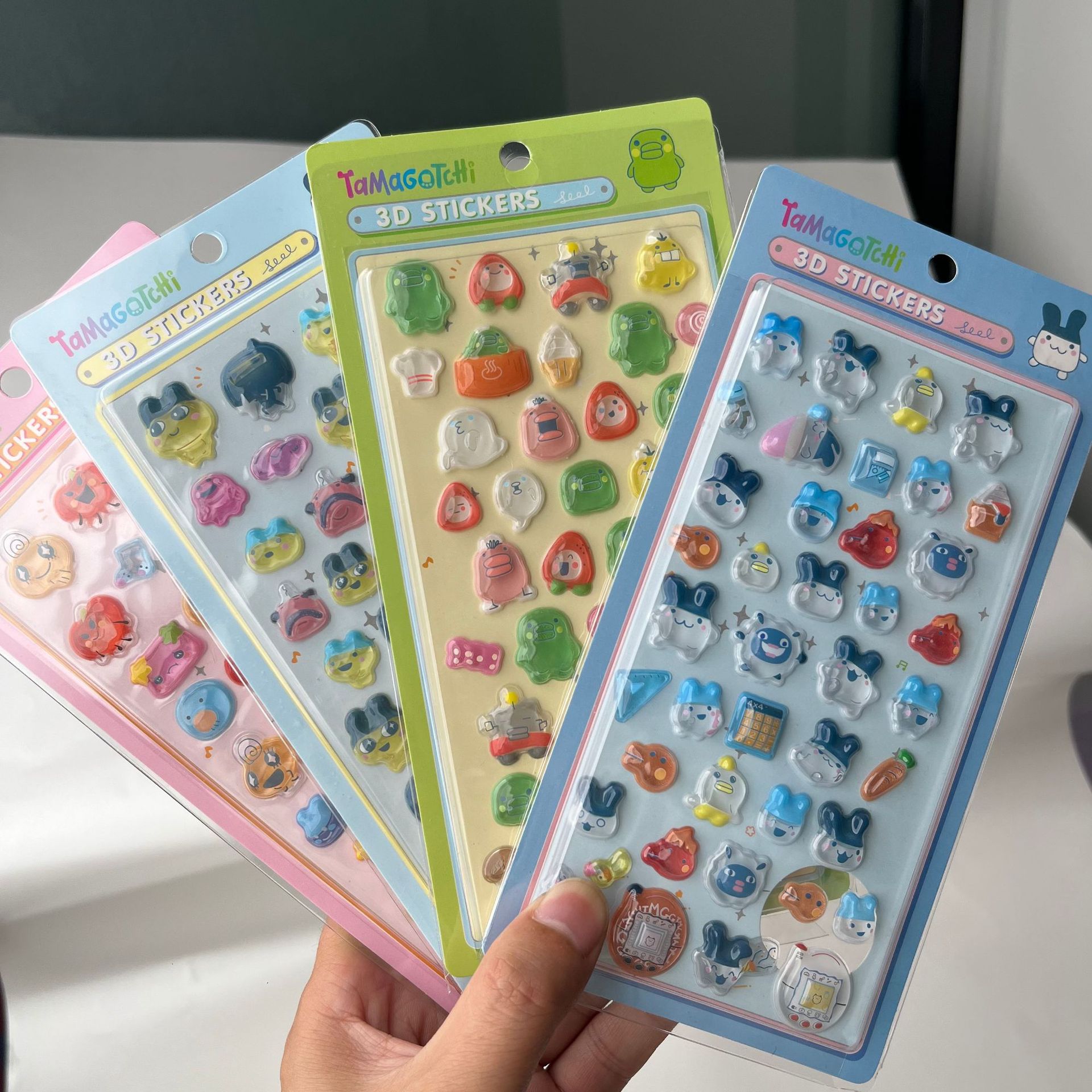 Laptop Accessories Wholesale - Autocollants 3D gonflés mignons Tamagotchi, décalcomanies