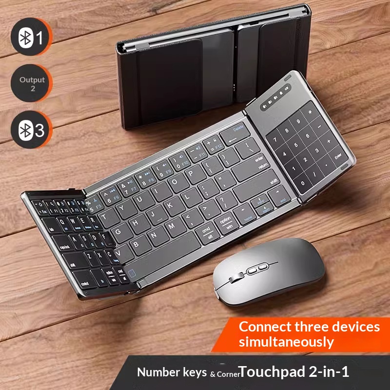 Laptop Extra Accessories - Clavier Bluetooth sans fil pliable Mengzu