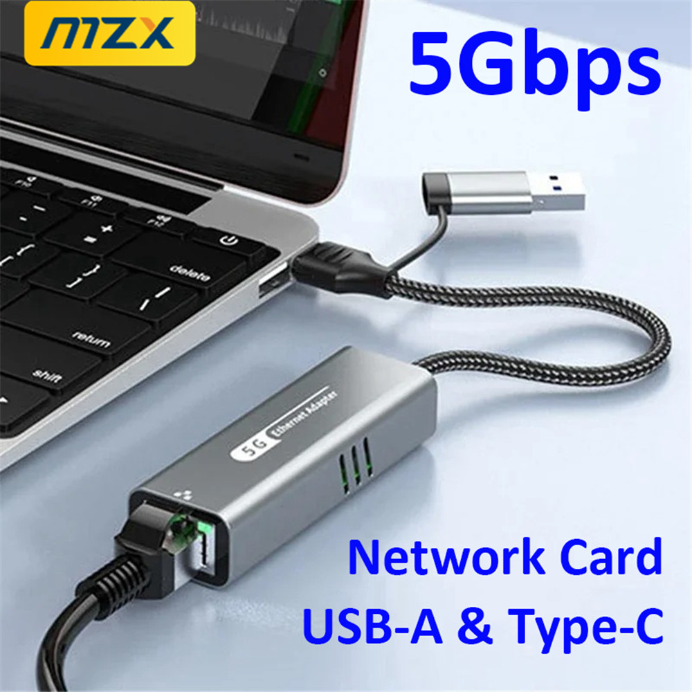 Laptop Accessories And Gadgets - MZX 5000Mbps 5G carte réseau USB