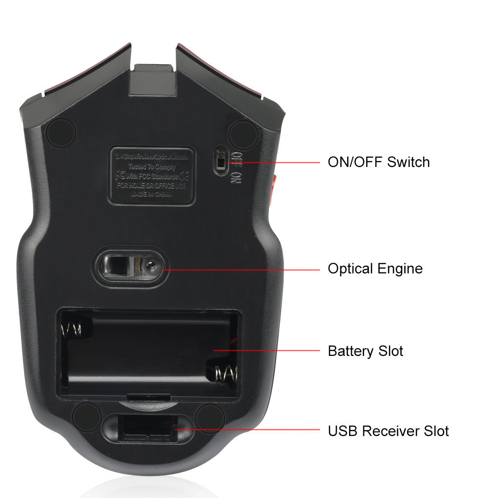 Souris optique sans fil 2.4G,  - Laptop Electronics Accessories avis et prix