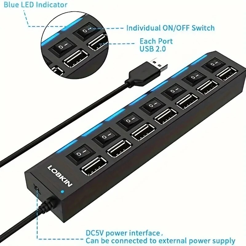 Adaptateur HUB USB 2.0 haute v - Laptop Accessories Hub avis et prix