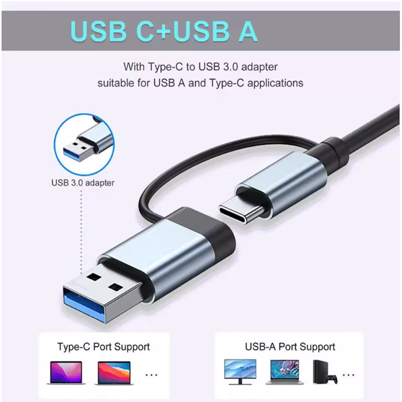 Concentrateur USB A C 5/7/8 po - Laptop Accessories Hub avis et prix