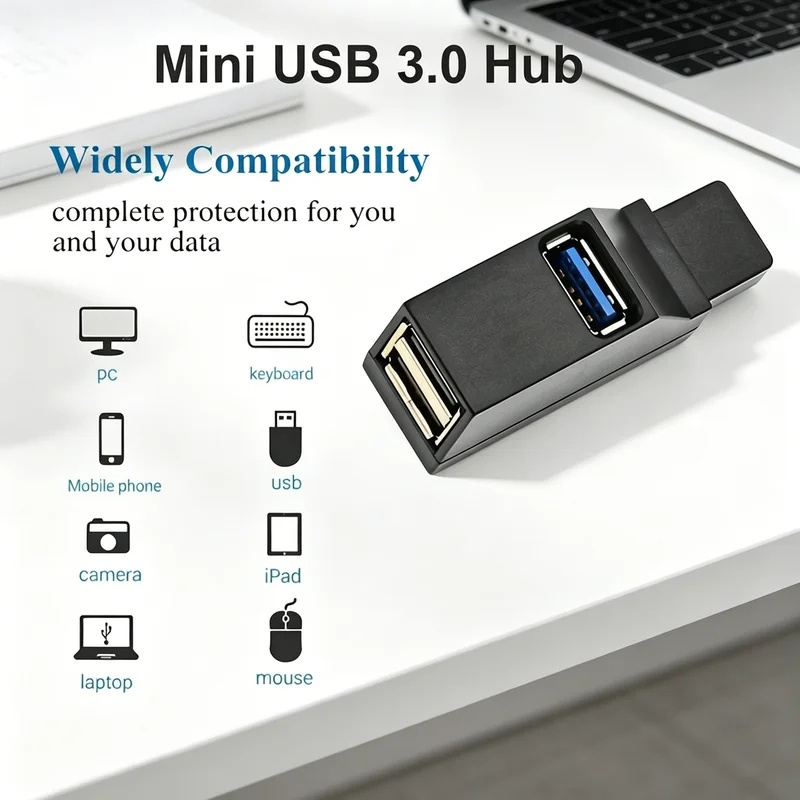 Hub USB 3.0 2.0 rotatif à 3 po - Laptop Accessories Hub avis et prix