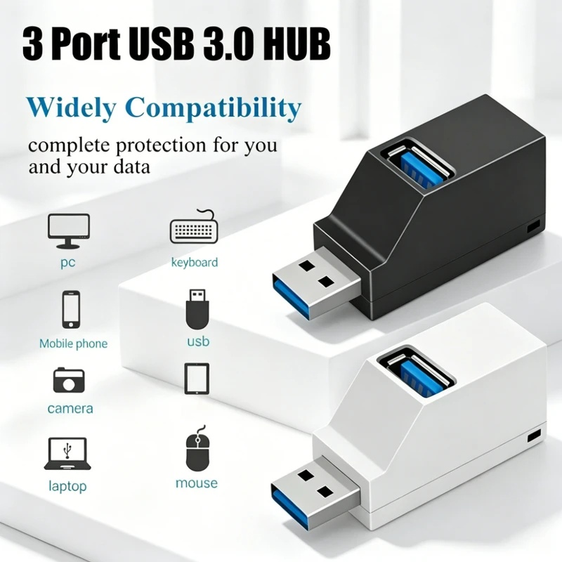 Hub USB 3.0 2.0 rotatif à 3 po - Laptop Accessories Hub avis et prix