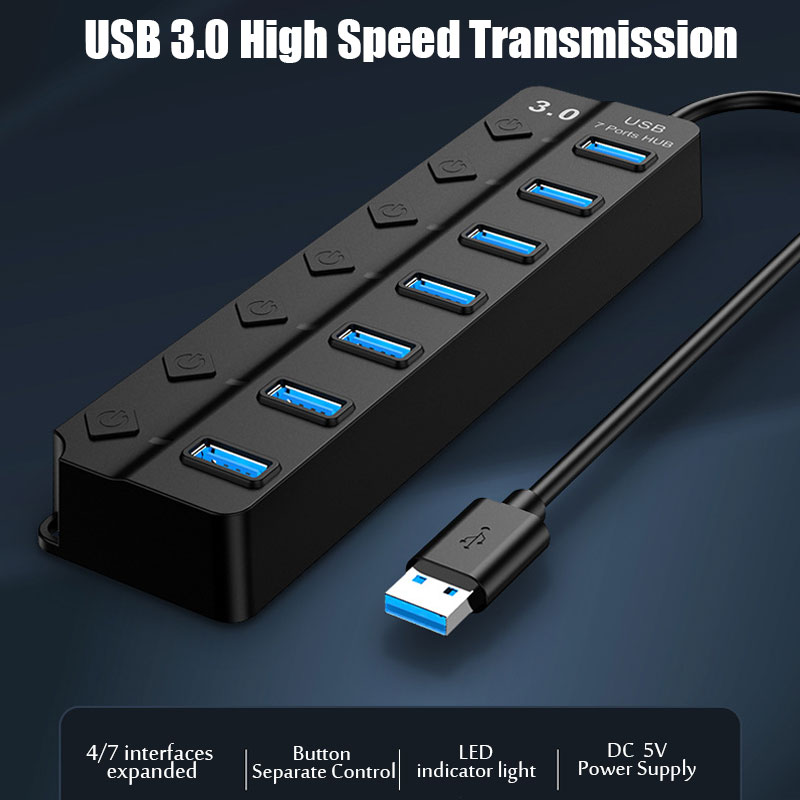 Hub USB 3.0 7 en 1, adaptateur - Laptop Accessories Hub avis et prix