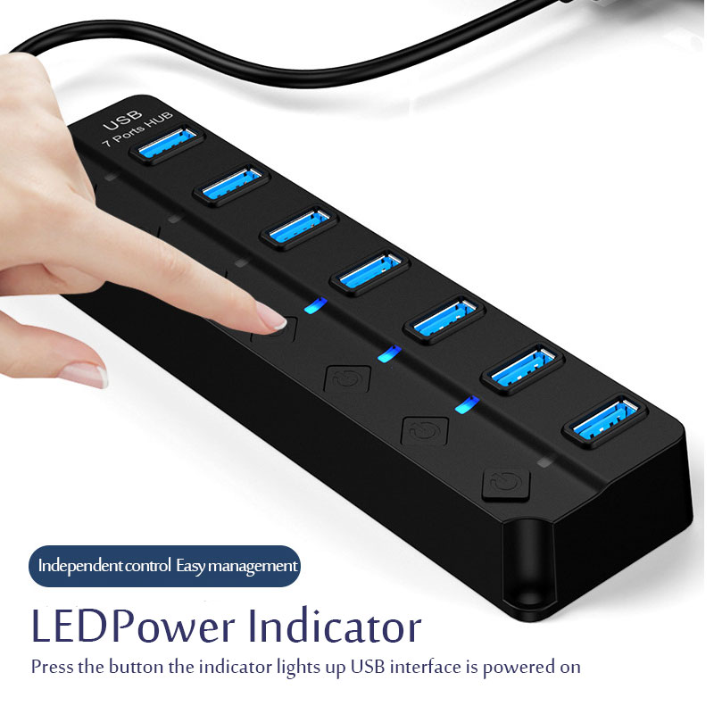 Hub USB 3.0 7 en 1, adaptateur - Laptop Accessories Hub avis et prix