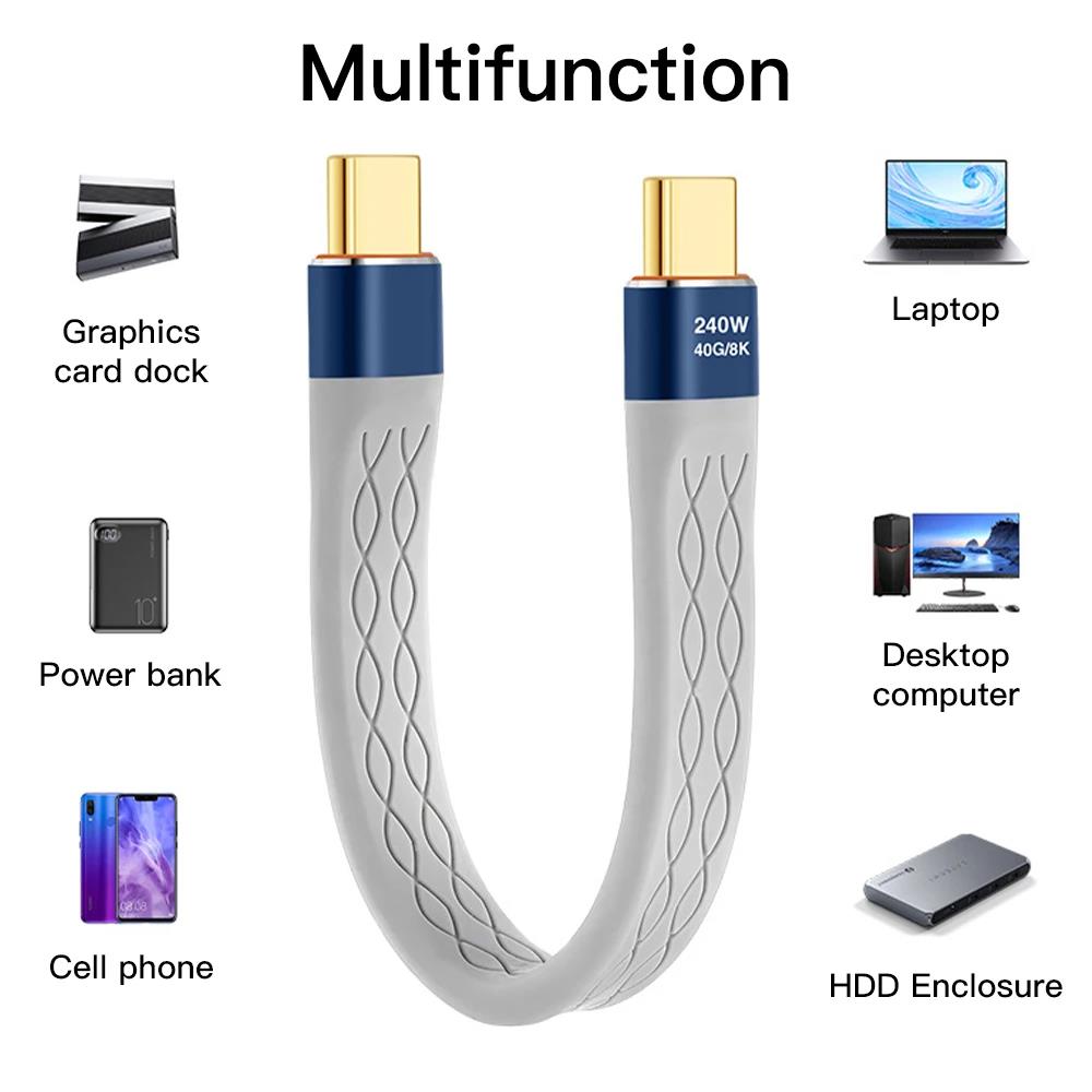Câble de données USB 4.0 240W, - Laptop Accessories Design avis et prix