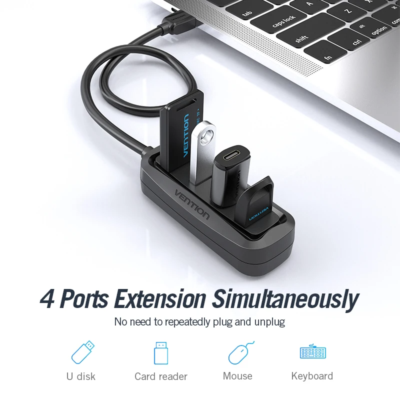 Vention USB 2.0 HUB 4 ports av - Laptop Electronics Accessories avis et prix