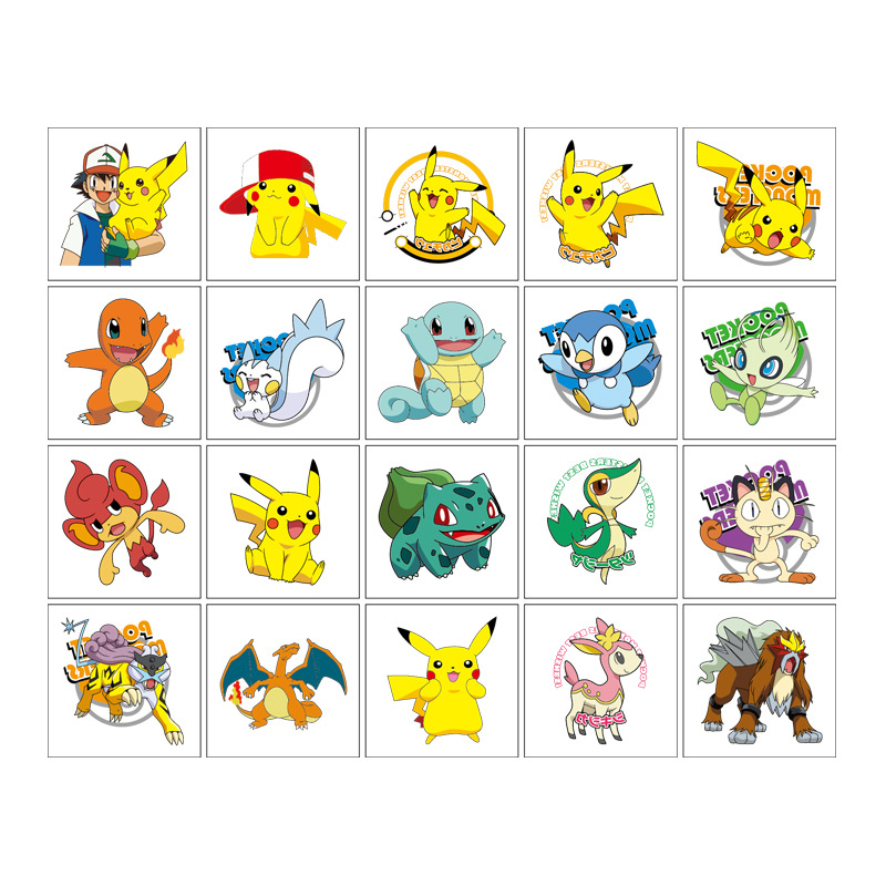 Autocollant de tatouage Pokemo - Laptop Accessories Wholesale avis et prix