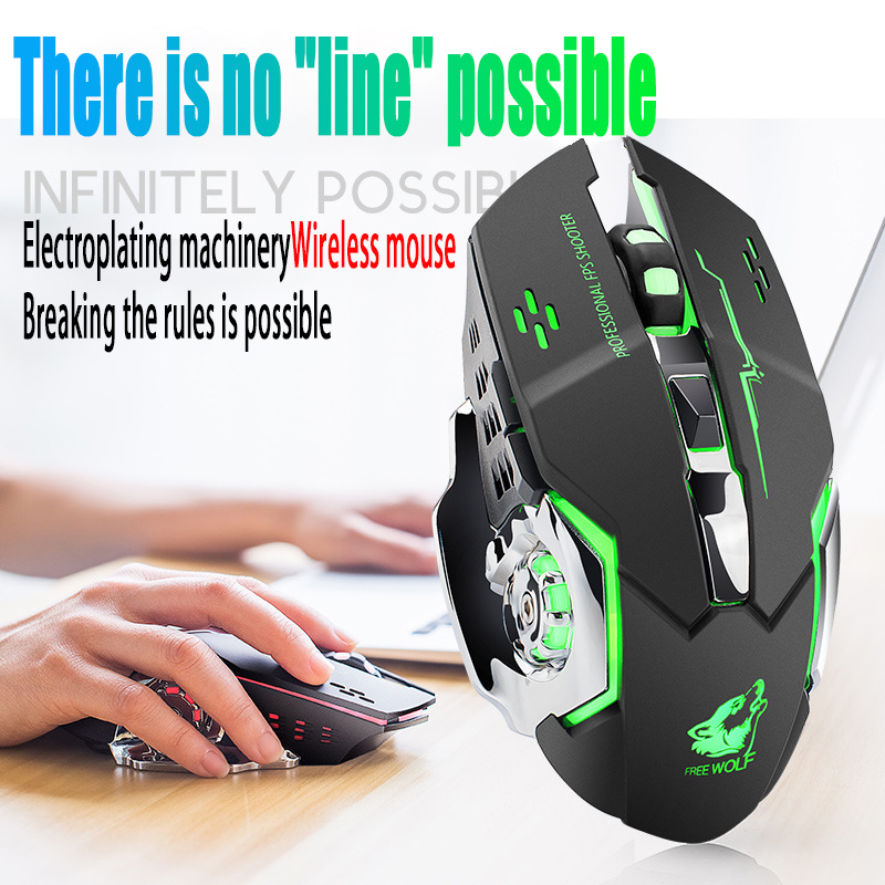 Free Wolf-Souris de jeu sans f - Laptop Electronics Accessories avis et prix