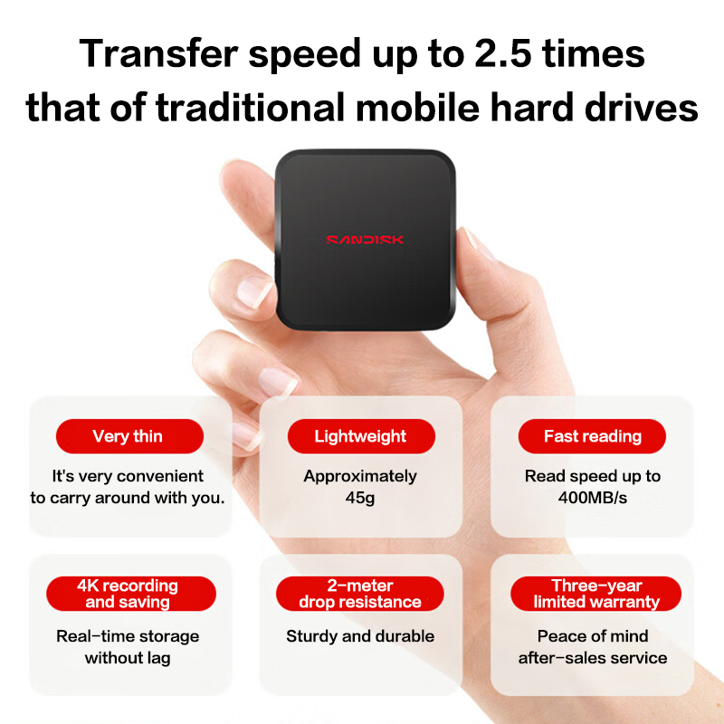 Disque SSD portable SanDisk EL - Laptop External Accessories avis et prix