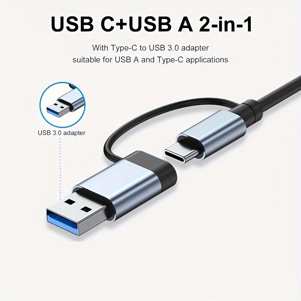 Hub USB3.0 2 en 1, 7 ports, ex - Laptop Accessories Hub avis et prix