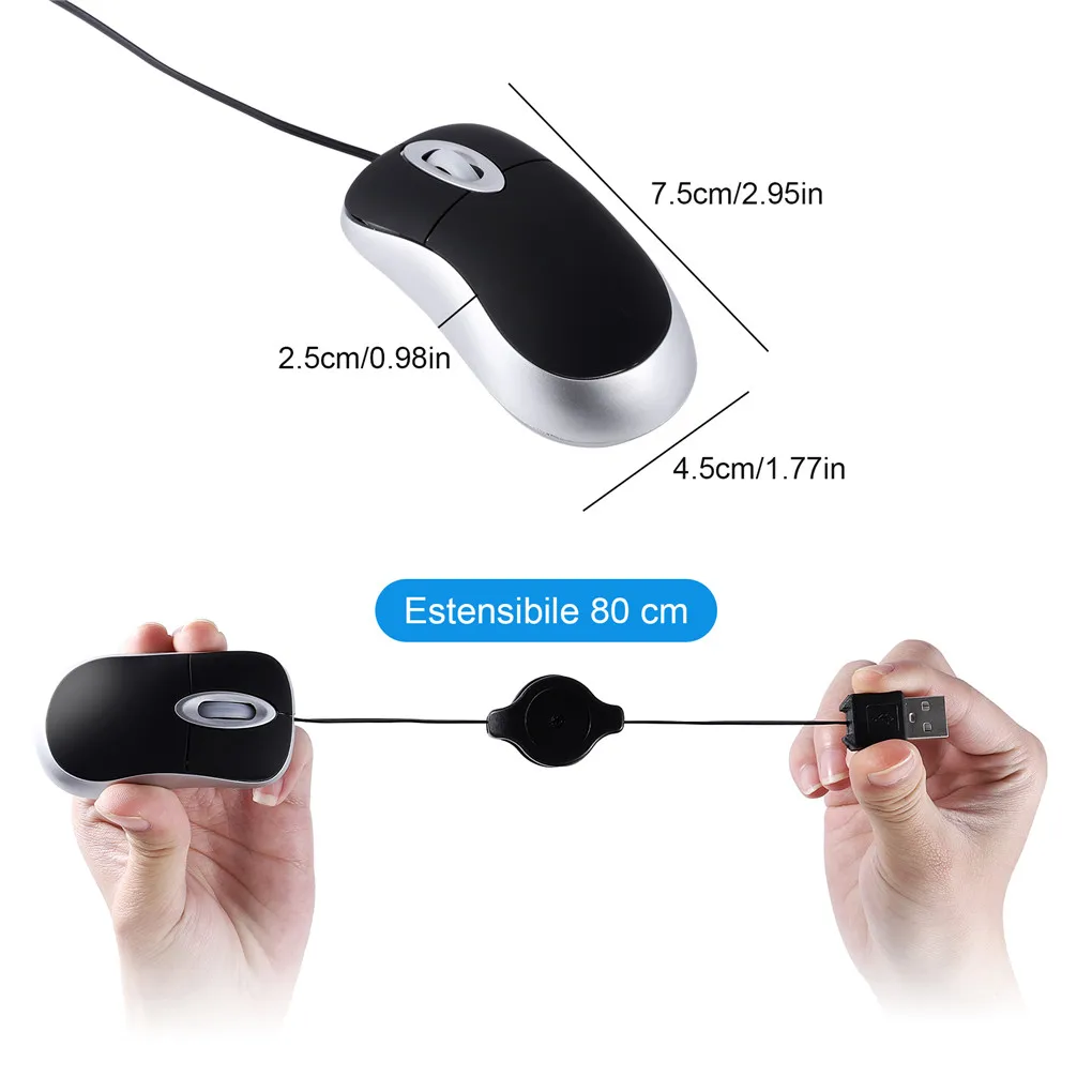 Mini souris optique portable,  - Laptop Electronics Accessories avis et prix