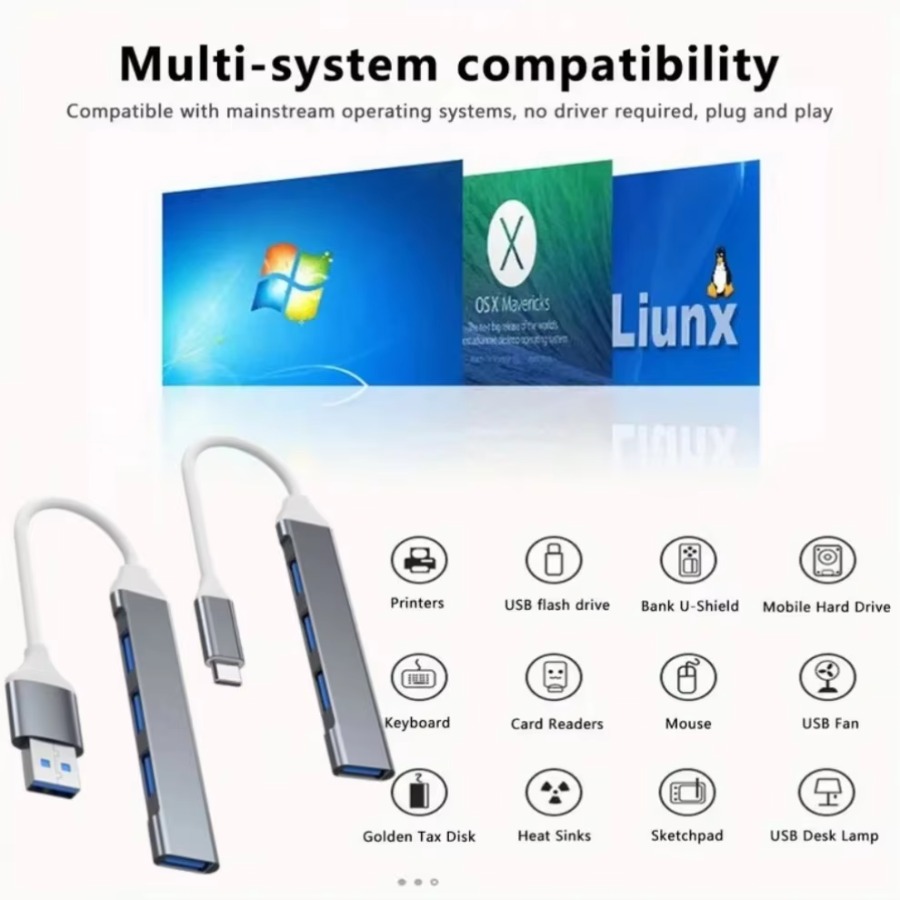 Hub USB 4 en 1, Hub USB-C, 4 p - Apple Accessories Laptop avis et prix